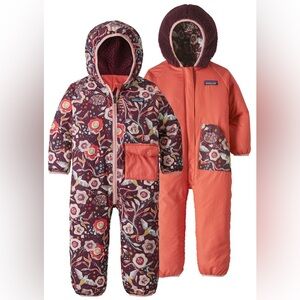 Patagonia Kids Puffers suit - Floral and Coral